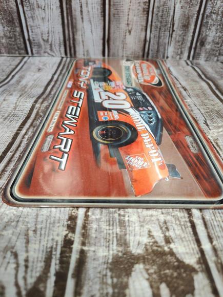 2002 Tony Stewart Winston Cup Champion Booster License Plate Nascar 20 Steel - Picture 6 of 9